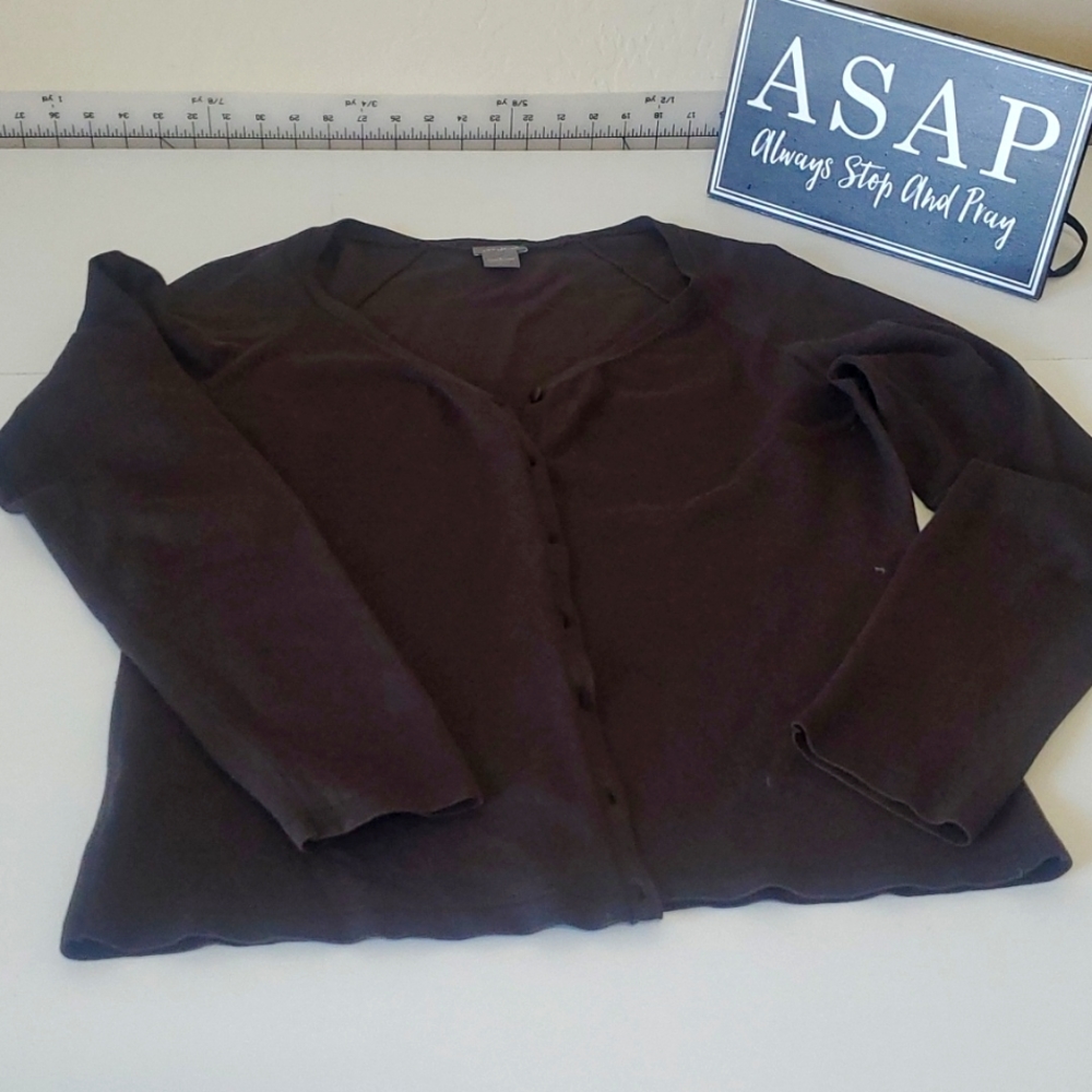 Women's brown cardigan